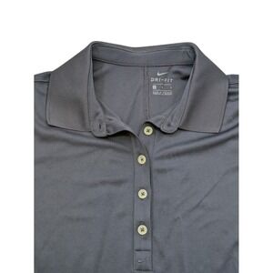 Nike Dri-FIT Womens Golf‎ Polo Shirt Performance Activewear Large Blue NWT